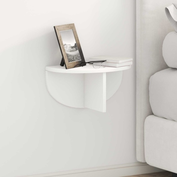 vidaXL Raft de perete Pe perete Alb 38 x 19 x 19 cm Lemn compozit 891408