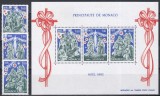 Monaco 1982 - Craciun, Serie + Bloc, MNH