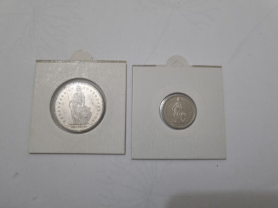 monede elvetia 2v.1990-96 foto