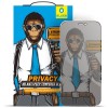 Folie de protectie Ecran Privacy Blueo pentru Apple iPhone 13 Pro Max, Sticla Securizata, Full Glue, 5D