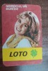 C9 8 - 1983 - Calendar de buzunar - reclama Loto - pronosport