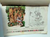 Carte de colorat Scufita Rosie - Calendar 1990 - Rarisim