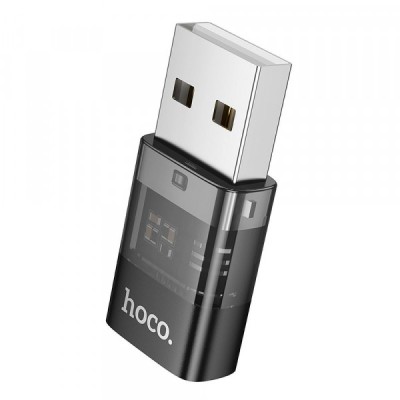 Adaptor Date si Incarcare USB-C - USB-A HOCO UA36C, Negru foto