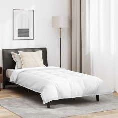 vidaXL Set de plapumă cu pernă 2 pcs Alb 140 x 220 cm Jos 3376355