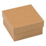 Cutie Ambalaj Kraft, Capacitate 0,32L, 8.5x8.5x4.5 Cm