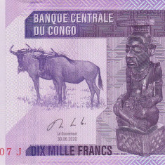 Bancnota Congo 10.000 Franci 2020 - P103c UNC