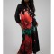 ROCHIE MAXI CU BUZUNARE SI MANECA LUNGA HIBISCUS TALIE UNICA Multicolora