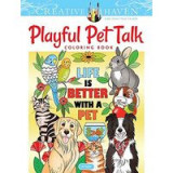 Creative Haven Playful Pet Talk Coloring Book