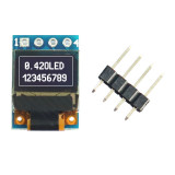 Ecran display lcd OLED 0.42&quot; 72X40 Serial I2C IIC/SPI SSD1306 font alb