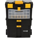Vorel 78734 - Cutie din plastic 460x220x620/840 mm maner transport sistem clipsare stocare supraetajata