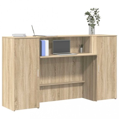 vidaXL Birou de recepție Stejar Sonoma 180x50x103,5 cm Lemn prelucrat 3324207 foto