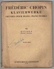 Frederic Chopin - Piano works - piano solo VII - Studii - partitura muzicala