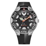 Ceas Barbatesc Citizen Promaster Dive BN0230-04E, Quartz, Inox 46mm, Curea Rasina, Cadran Analog, Geam Cristal, WR 20ATM