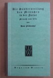 Hans Friedenthal - Die Sonderstellung des Menschen in der Natur