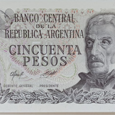 Bancnotă 50 pesos 1978 Argentina UNC