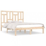 Cumpara ieftin Cadru de pat fara saltea, 200x200 cm, lemn masiv pin