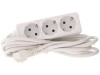 Prelungitor Well 3 prize, 10m, 16A, 3500W, cablu 3x1.5 mmp, Alb, Protectie IP20