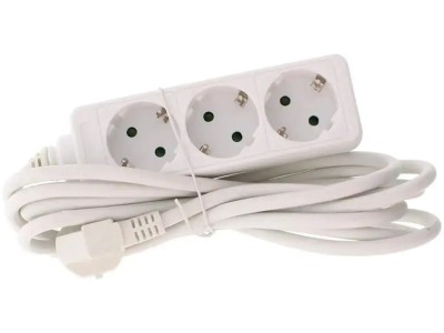 Prelungitor 3 prize 10m 16A 3500W cablu 3xG1.5mmp Well EXTS-3S10M-WL foto