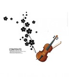 Cumpara ieftin Sticker decorativ, Vioara, 75 cm, 1466ST, Oem