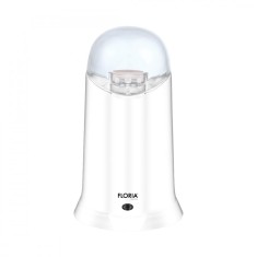 Rasnita Electrica Floria ZLN3085 Alb Putere 200W, Capacitate 60 gr, Cuva otel inoxidabil,