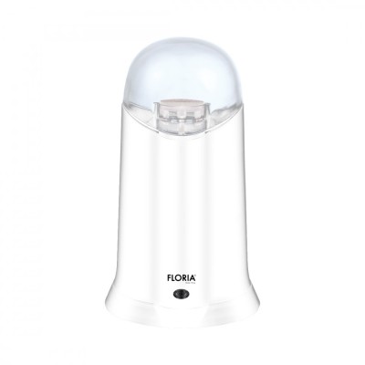Rasnita Electrica Floria ZLN3085 Alb Putere 200W, Capacitate 60 gr, Cuva otel inoxidabil, foto