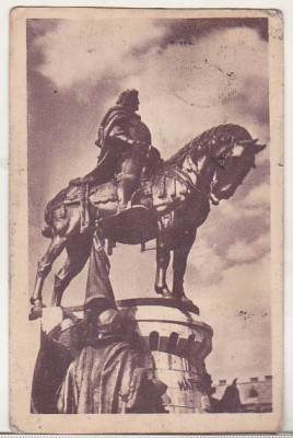 bnk cp Cluj - Statuia Matei Corvin - uzata - 194r9 foto