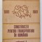 CONSTRUCTII PENTRU TRANSPORTURI IN ROMANIA 1881 - 1981 , MONOGRAFIE , VOLUMUL I de D. IORDANESCU si C. GEORGESCU , 1986 *COPERTA UZATA
