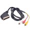 Cablu Adaptor Scart 3x RCA, Active, 1.2m, convertor cu video si sunet audio euroscart la AV tata