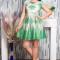 Rochie Eleganta Clara Broderie Verde - 36Marimea