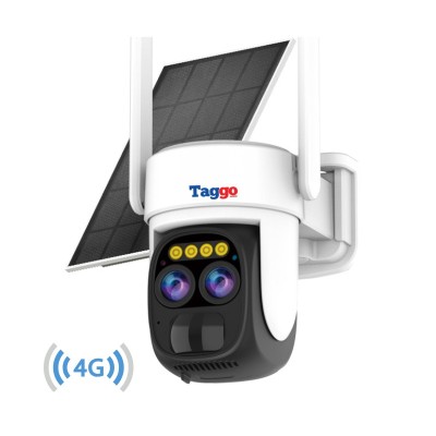 Camera Supraveghere Exterior 4G 4K Ultra HD, Dual Camera 4MP+4MP, 10X Optical ZOOM, Incarcare Solara, Rotire Din Aplicatie, Rezistenta La Apa IP 66 foto