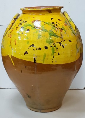 Vas ceramic (Chiup) cu doua anse, Secol 20 foto