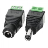 Set Mufe Alimentare DC Mama Tata 2.1mm/5.5mm 1-38V 200W Conector Jack Alimentare Sistem Supraveghere Video Panou Fotovoltaic