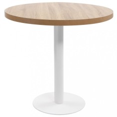Masa de bistro, maro deschis, 80 cm, MDF foto