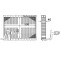 Evaporator aer conditionat Citroen C4 2004-2010, Ds5 2011-; Ds 5 2015-; Peugeot 3008 2008-2016, 5008 2009-2016, 240x305x40mm, MAHLE AE124000P