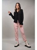 Cumpara ieftin Pantaloni Dungi Barbati Talie Unica S-M Baby Pink/Negru/Gri, 90% Poliester