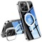 Husa iPhone 15 Pro Torras Lstand MagSafe, transparenta