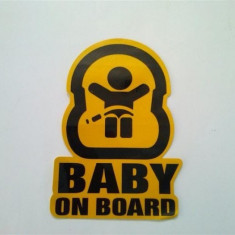 Sticker "Baby On Board" reflectorizant