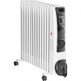 Calorifer electric Heinner HOH-YV13BK, 2500 W, 13 elementi, Ventilator incorporat