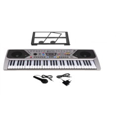 Orga electronica 61 clape, argintiu, 7Toys