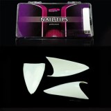 Cumpara ieftin Inginails Tipsuri albe Stealth French, cutie cu 200buc - mărimi de la nr.1-10