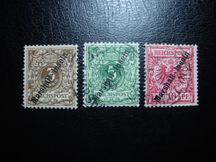 INSULELE MARSCHALL / GERMANIA COLONII 1899/1900