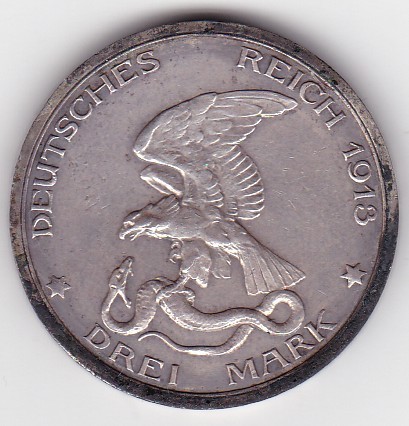 Germania 2 mark marci William II Declaration of war against Napoleon 1913