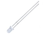 LED Albastru 3mm 3000mcd 10&deg; 2.7-4V