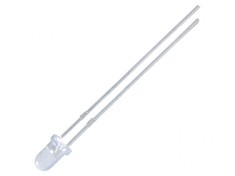 LED Verde 3mm 5000mcd 3.5-4V Convex foto