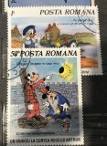 (1) Timbre Serii Romania Desene Animate Guffi Donald