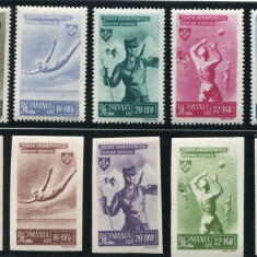 1945 , Lp 175 , Organizatia Sportului Popular ( O.S.P.) , dant.+nedantelat - MNH