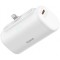Baterie Externa Baseus Compact, 5000mAh, 20W, PD, 1 x Lightning - 1 x USB-C, Alba P10068307213-00