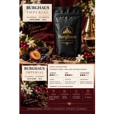Cafea boabe de specialitate BURGHAUS Imperial 250 g