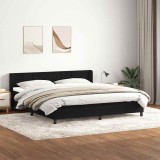 vidaXL Pat box spring cu saltea, negru, 180x220 cm, catifea 3318167