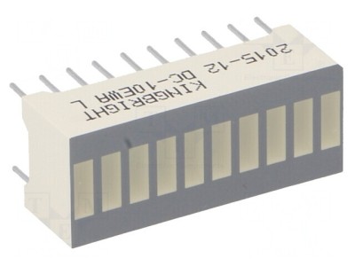 Afișaj LED Riglă Roșie 25,4x10,16mm foto